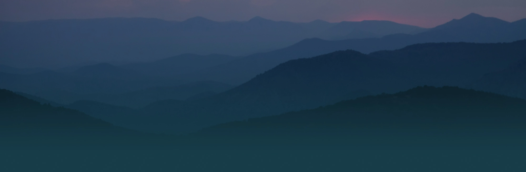 Smoky Mountains at dusk