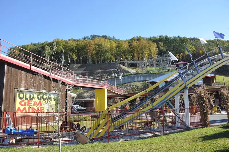 goats on the roof is one of the top mountain coasters in Pigeon Forge
