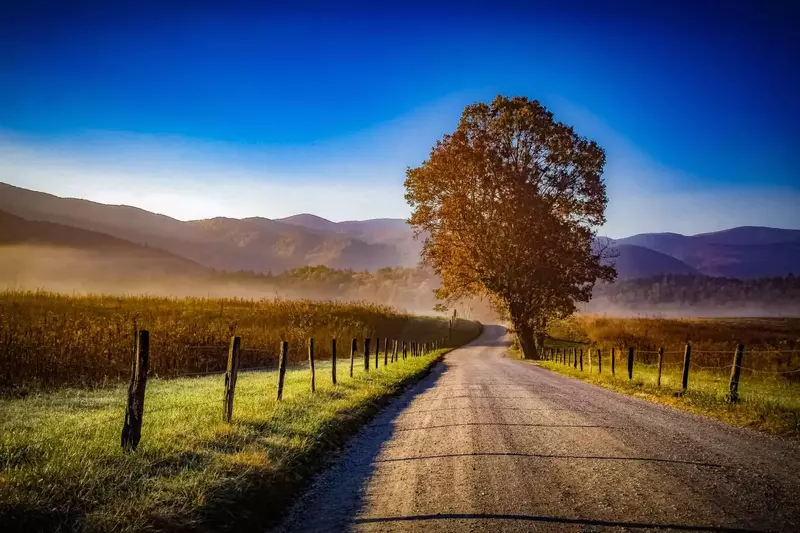 cades cove in autumn