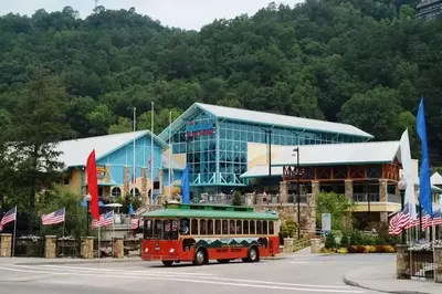 The exterior of Ripley's Aquarium in Gatlinburg.