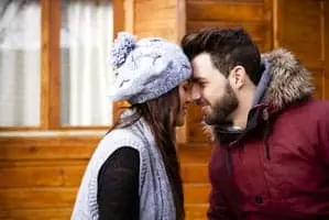 couple in cabin