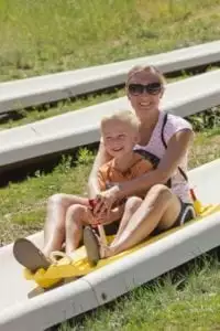 lady with child