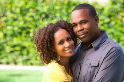 Happy couple on their honeymoon in Gatlinburg TN