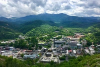 view of downtown gatlinburg in summer