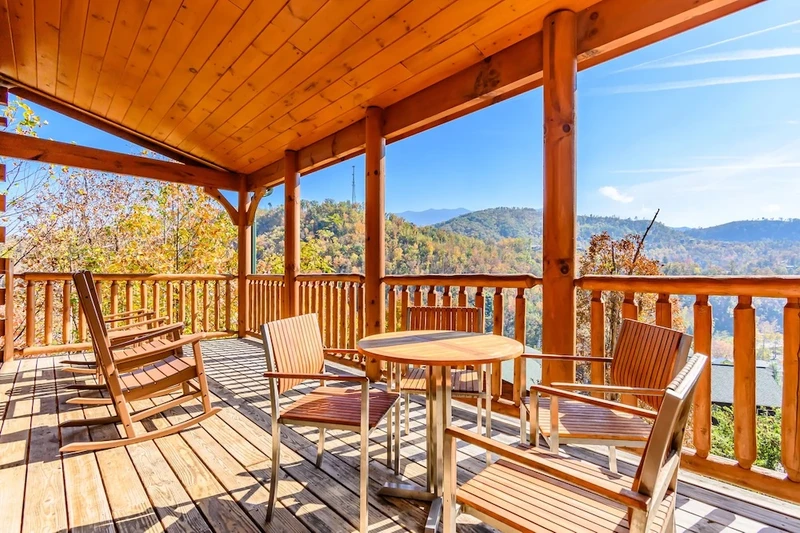 all about the view is one of our cabins in the Smoky Mountains