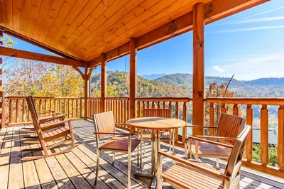 all about the view is one of our cabins in the Smoky Mountains