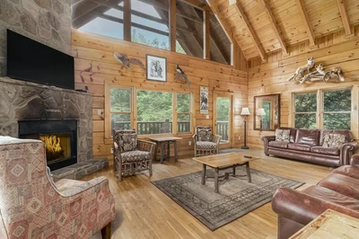 one of our best Dollywood tips is to stay in a Parkside cabin like Mtn Vista