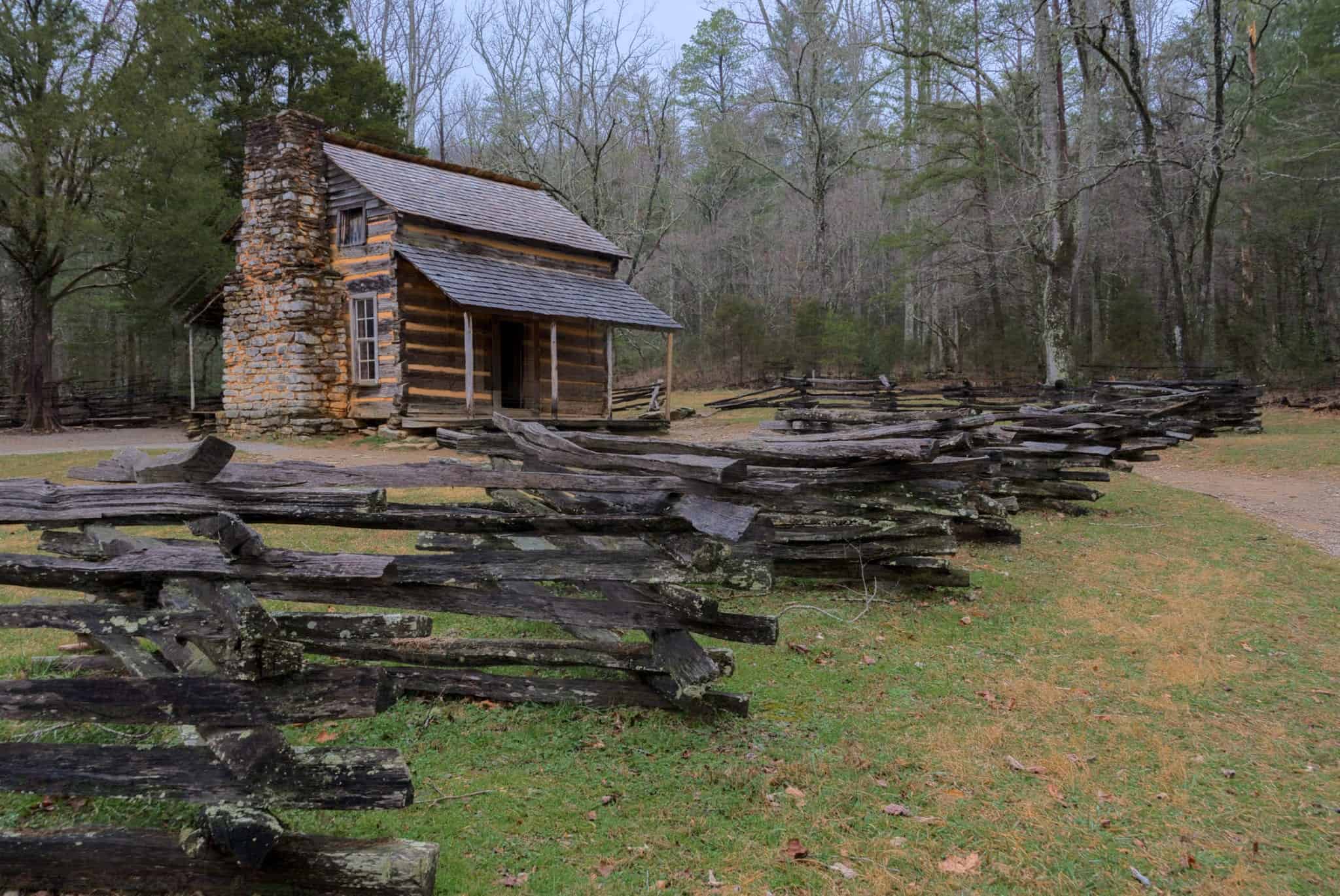 Historic John Oliver Place in Cades Cove