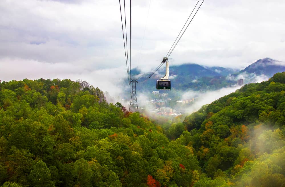 Ober Mountain tram in the fall