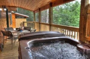outdoor hot tub on deck hook, line & sinker