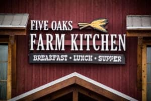 five oaks farm kitchen sign