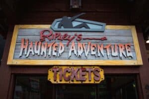 Ripley's Haunted Adventure Sign